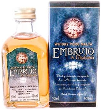 Botellita miniatura whisky Embrujo