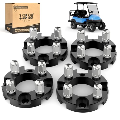 10L0L 1 inch Golf Cart Wheel Spacers Kit with Lug