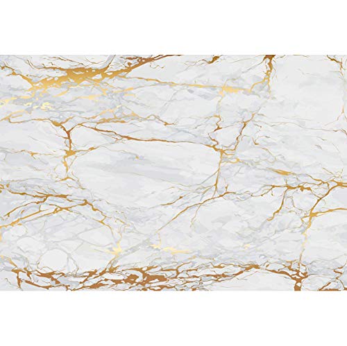 DASHAN 10x6ft Polyester Gold Marble Backdrop Marble Food Marble Wedding Bridal Shower Online Store Marble Birthday Photography Background Marble Swirl Texture Marble Wall Newborn YouTube Photo Props