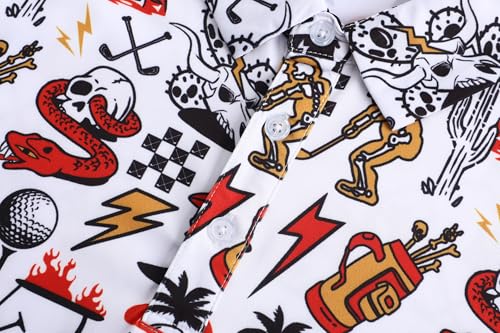 Mens Golf Polo Shirts Short Sleeve Performance Moisture Wicking Dry Fit Casual Print Funny Golf Polo Shirts for Men4