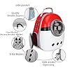 Portable-Travel-Pet-Carrier-Bubble-Backpack-for-Dog-and-Cat-Dome-Airline-Approved-Space-Capsule-Waterproof-Knapsack-Outdoor-Breathable-Pet-Bag-redWhitered Portable Pet Carrier Bubble Backpack for Dogs and Cats - Stylish and Comfortable Travel Solution