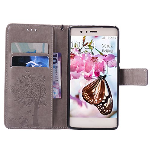 Huawei P9 Lite Flip Cover, Moon mood Bookstyle