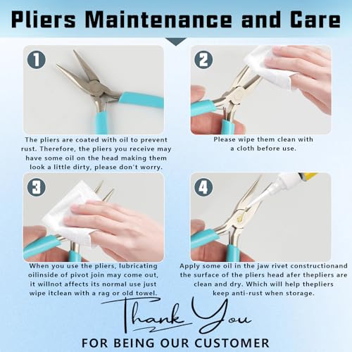 Image of Needle Nose Pliers, Needle /Chain Nose Pliers for Jewelry Making, needle nose pliers for jewelry making