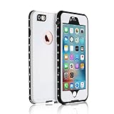 iPhone 6 Plus Waterproof Case, Merit IP68 Protection Rating Waterproof Snow-proof Shockproof and Dirt-poof Protective Case for iPhone 6 plus/6s plus 5.5 inch (White)