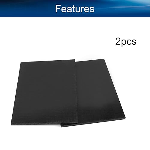 Miniatura 4 de Bettomshin Hoja POM de 7.87 pulgadas, hoja de placa de polioximetileno, 7.874 in x 5.906 in x 0.236 in de largo x ancho x grosor cuadrado negro para