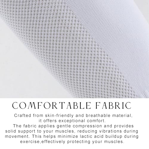 2/4/12 Pairs Pro Soccer Leg Sleeves Socks, Scrunch Leg Sleeve, Compression for Calf3