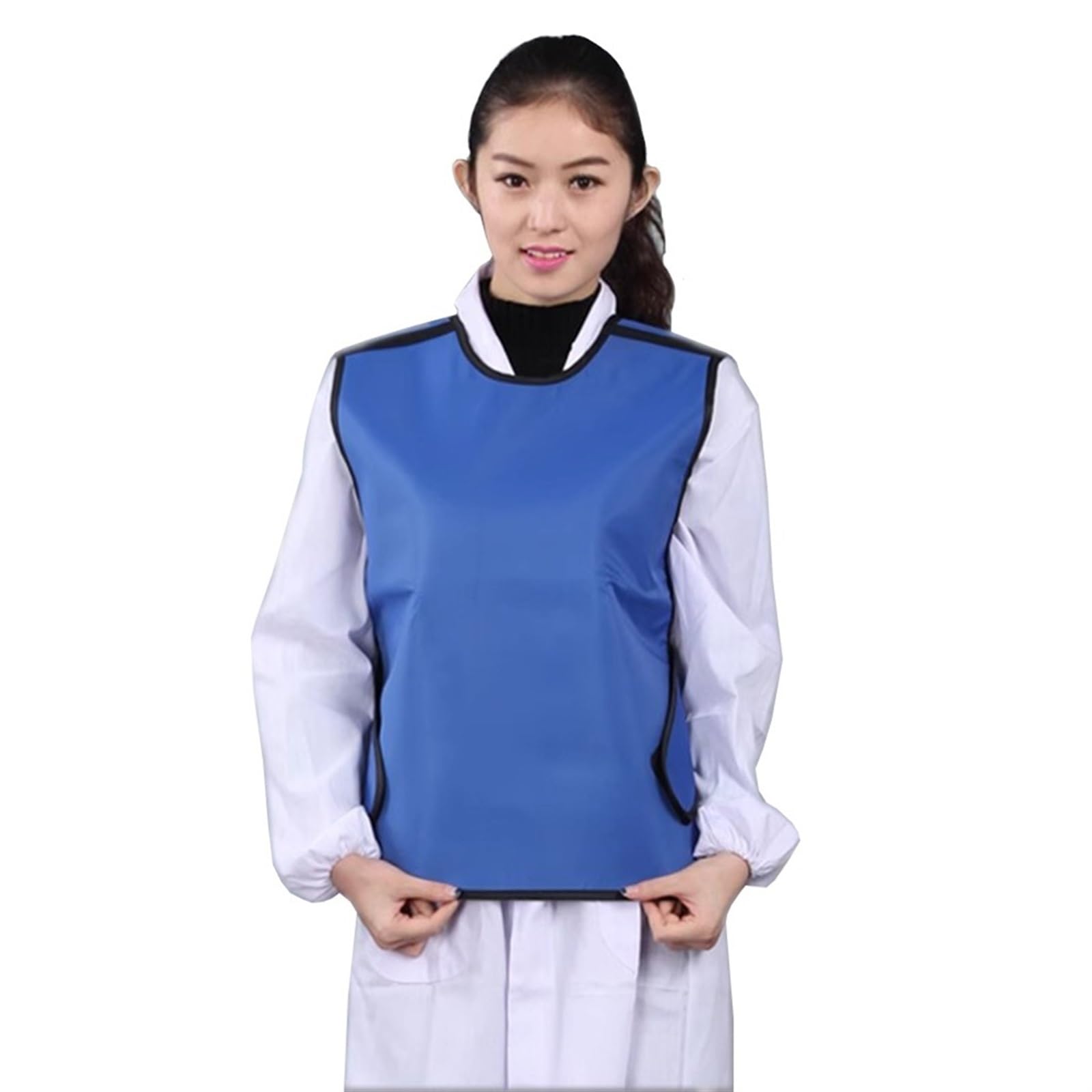 Delantal de Plomo Delantal de Chaleco de Protección Contra Rayos X, Delantal de Plomo Protector Contra Radiación, Chaleco de Ropa de Escudo para Hospitales, Laboratorios, Enfermería(0.5mmPb,55x60cm)