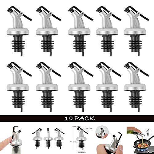 Olive Oil Spout, Oil And Vinegar Dispenser Pour Spouts With Attached Cap