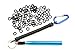 Wacky Worm Rig Tool With Wacky O-Rings(100 pcs) For Wacky Rigging Plastic Senko Style Worms & StickBaits Includes Lanyard (Blue Tool PLUS 100 O-rings)