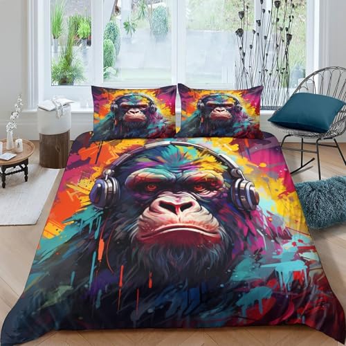 Chiens parure de lit colorée pour chambre d'enfant moderne