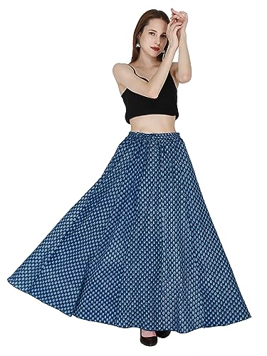 Image of Sttoffa Cotton Printed Women Wear Maxi Long Skirt 40 inch inch Full Length