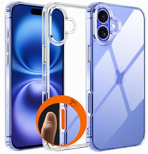 Image of Amozo for iPhone 16 Plus Back Case Cover |Ultra Hybrid Camera and Drop Protection Back Case Cover for iPhone 16 Plus - (Polycarbonate|Clear)
