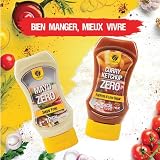 Rabeko Zero Sauce - BBQ, 1 x 350ml - produits sains faibles en glucides avec moins de calories et moins de matieres grasses pour salades, frites, hamburgers - sans sucre, faible en matieres grasses - 6