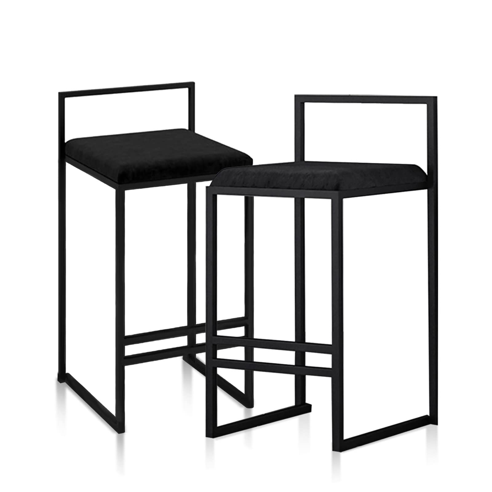 Ensemble de tabourets de salle à manger 66 cm avec dossier bas