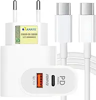 Carregador Turbo 40W Porta Dupla (USB-A + USB-C) + Cabo Ultra Rápido de 1M A'GOLD® Premium, Compatível com iPhone 15, 15 pro, 15 Pro Max, iPhone 16, 16 pro, 16 pro Max, Samsung Galaxy, IOS/Android