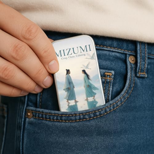 Image of Solid Perfume Unisex Duo (Meraki & Mizumi) 10g x 2 | Alcohol-Free Long Lasting Balm Perfume for Men & Women | Spicy Amber & Fresh Citrus Fragrance | Travel Friendly Pocket Perfume Gift Set