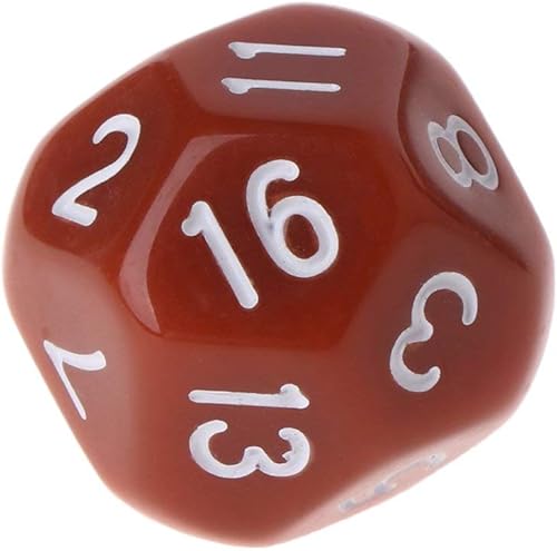 Miniatura 5 de Juego de 10 dados poliédricos D16 para Calabozos y Dragones de 16 caras