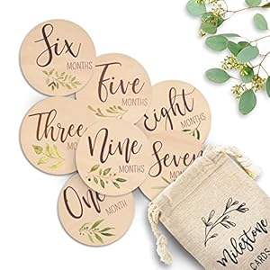 Beautiful Baby Monthly Milestone Cards – The Perfect Newborn Photography Props to Document Your Baby´s Growth – 10…