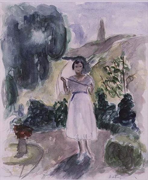Impression sur toile la promenade d'Henri Lebasque, affiche d'art moderne 60x90cm