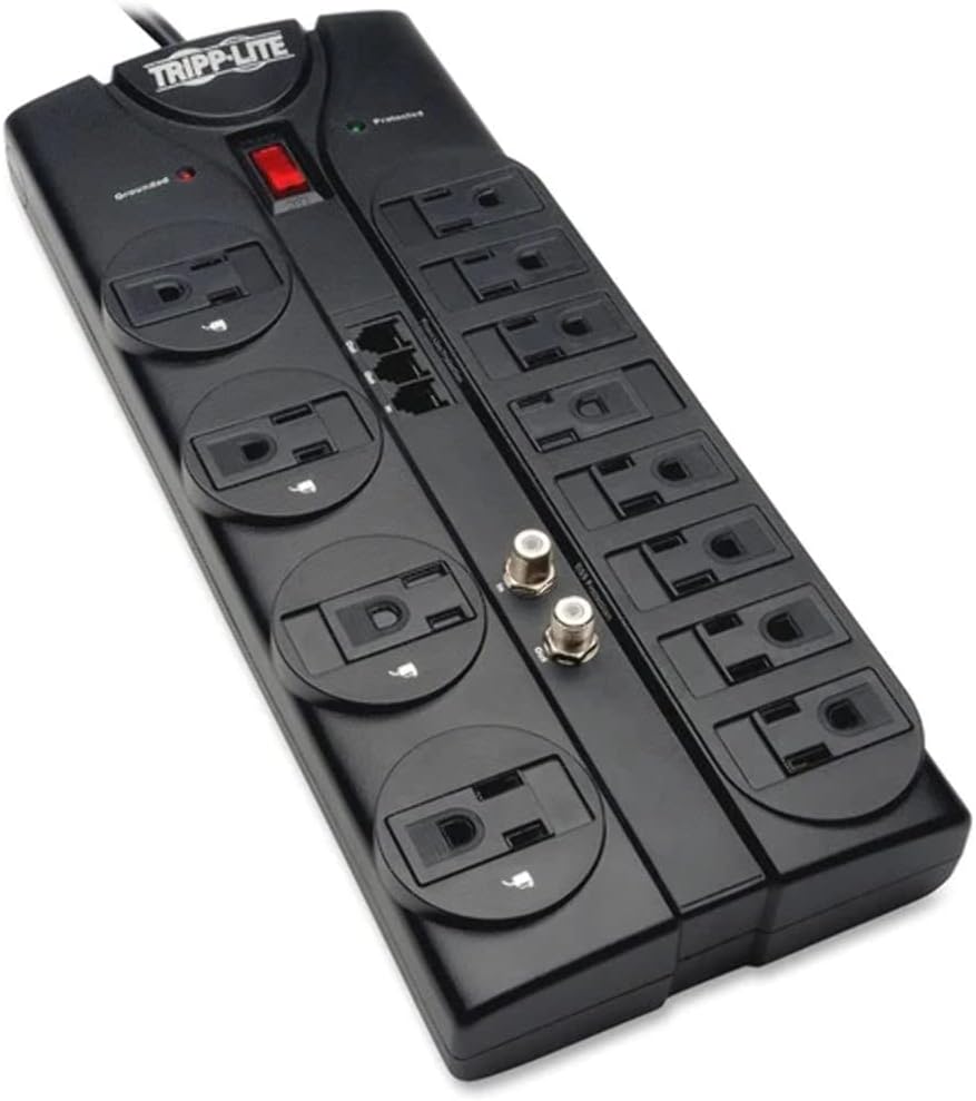 Tripp Lite TLP1208TELTV Protect It! 12-Outlet Surge Protector