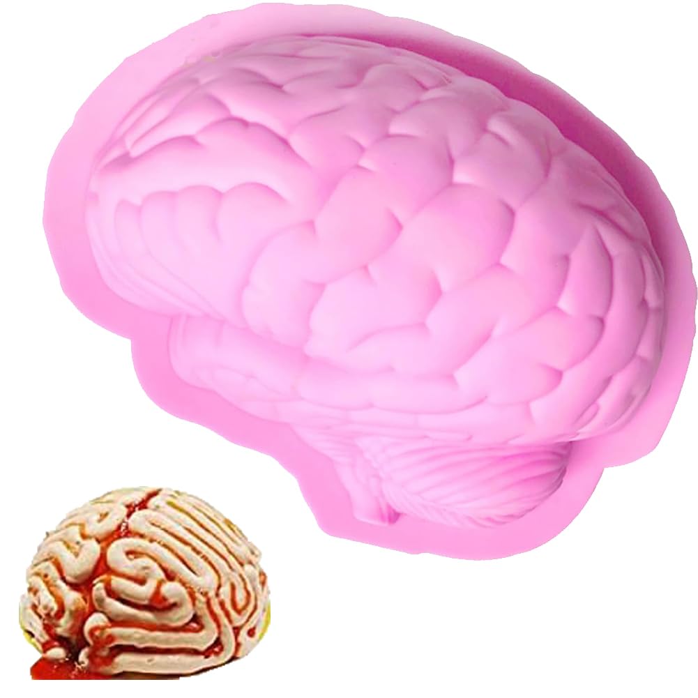 Kamehame Brain Jelly Mould Silicone 8'' Halloween Cake Mould