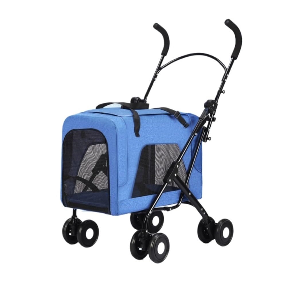 Carrito para perros extraíble y lavable con tracción en 4 ruedas 7