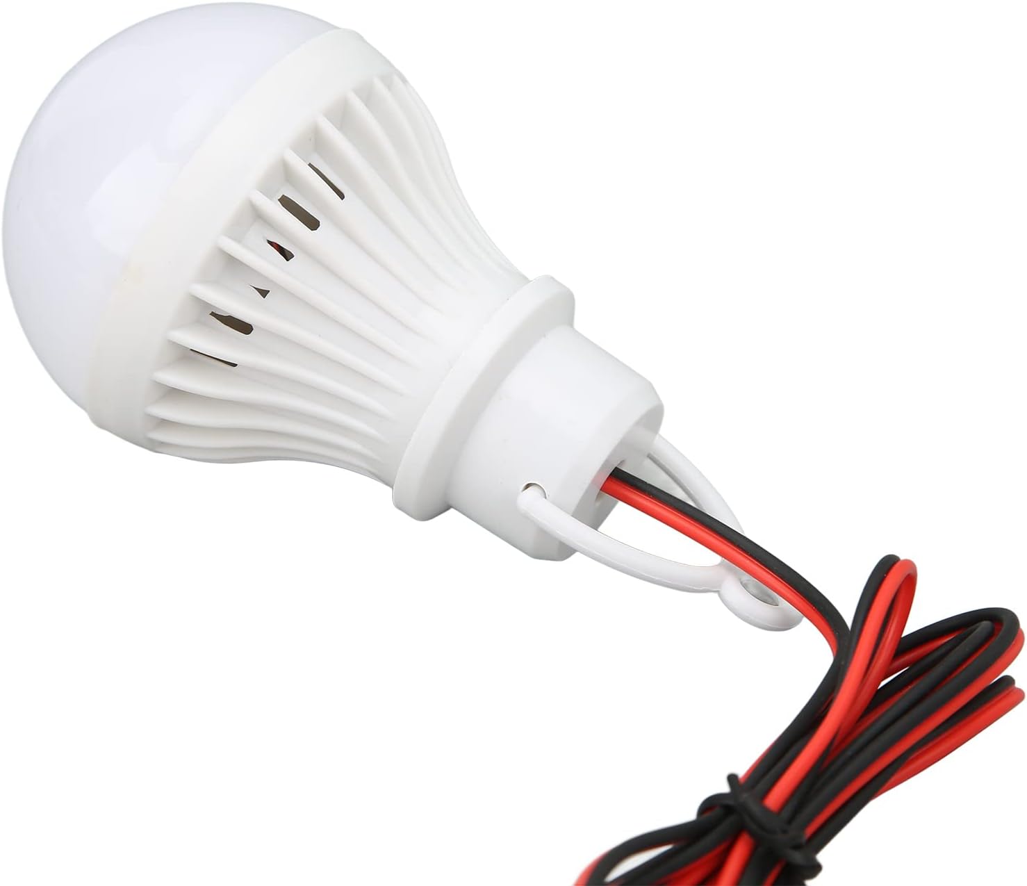 Generic LED Camping Tent Lantern, Plastic Outdoor Emergency Light Bulb with Hook, for Hiking Fishing Biking Mountaineering 12V 400LM