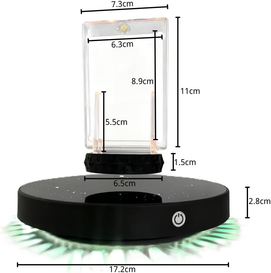 Levitating Card Display - Floating Display, Levitating Display Stand, Levitating Decor, Magnetic Display, Magnetic Levitation for Figures and Toys