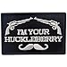I'm Your Huckleberry Patch Embroidered Tactical Applique Army Morale Hook & Loop Emblem, White