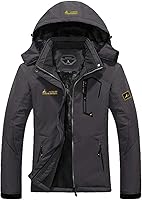Vista 1 de MOERDENG - Chaqueta de esquí para mujer, resistente al agua, abrigo de invierno para nieve, cortavientos de montaña, con capucha