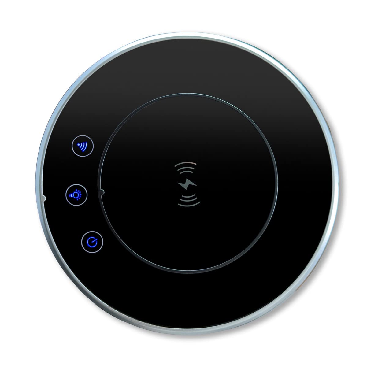 Enchufe de mesa premium con torre de enchufe retráctil, IP55, USB, estación de carga por inducción e iluminación para Smart Home Fahrbar App Control