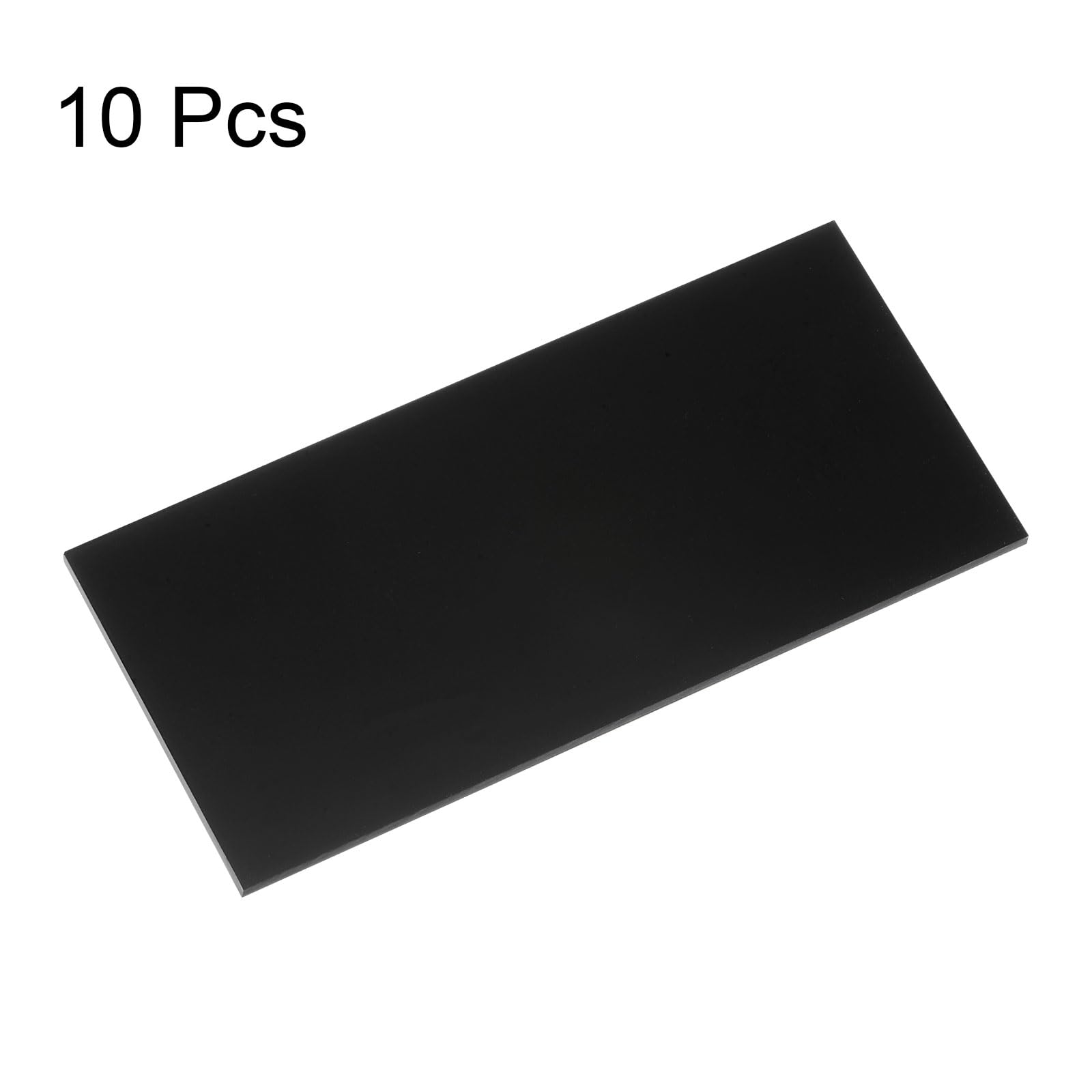 QUARKZMAN 10pcs Lentes de Soldadura 2" x 4.25" Sombra 9 Cristal Reemplazo de Lentes de Soldadura Filtro Oscurecedor para Casco de Soldadura Negro
