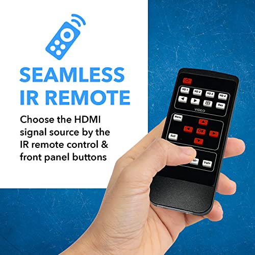 OREI 4x1 Multi HDMI Viewer Quad- 4K@60Hz RS-232 EDID IR Remote OSD HDCP 2.2 by OREI - Image 8
