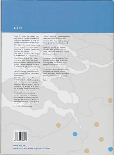 Morphological Atlas of the Dutch Dialects (MAND): Volume I: Plural Formation of Nouns, Formation of
