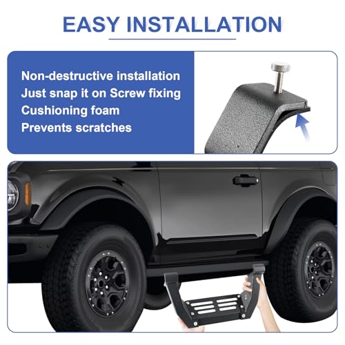 Estribos para puerta compatibles con Ford Bronco 2021-2026 miniatura 5