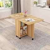 Table de salle à manger pliante peu encombrante : parfaite pour les petits espaces, cette table de salle à manger polyvalente dispose d'un rangement pratique pour les ustensiles et les serviettes. Avec des roues à roulement fluide pour une mobilité facile et des roues verrouillables pour plus de stabilité, il s'adapte à vos besoins. Améliorez votre expérience culinaire avec cette solution élégante et fonctionnelle, idéale pour les appartements et les maisons compactes.