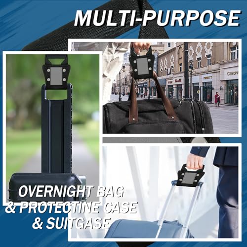 Image of 6.5in Universal Handle Extender for Luggage & Appliances - 6.5 inch Tall-Friendly Extension with ID Card Slot, Heavy-Duty Oxford Nylon for Suitcases, Overnight Bags, Oxygen Concentrators