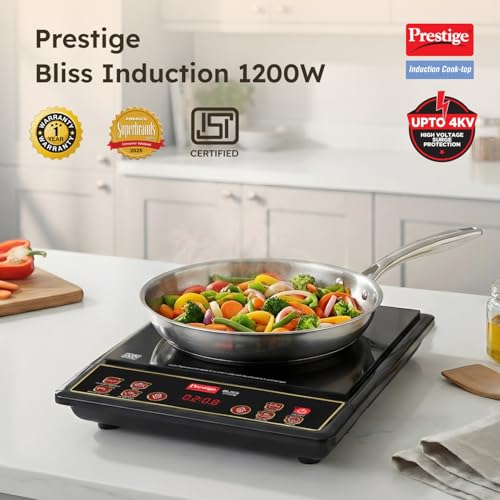 Prestige Induction Cooktop -Bliss 1200 W,Black view 2