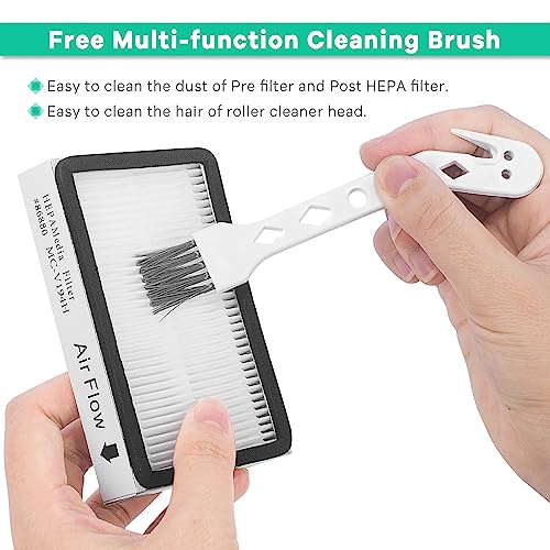 Image of 4-Pack -EF-2 86880 Exhaust Vacuum HEPA Filters for Kenmore, Compare to Replace Sears for Kenmore Part # 20-86880 (86880), 40320, EF2, 610445, Also Replaces Panasonic MC-V194H