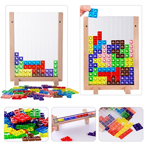 Russian Blocks Puzzle,3D Transparent Brain Teaser Toys, 3D Puzzles, Montessori Toys For 3 4 5 6 7 8 9 10 Year Old Boys Girls Kids #TOP1