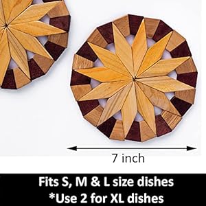 Naturalwoodtrivetsforhotdishestableandkitchencountersetof2madeinukrainesturdyanddurable7inchwoodenkitchenhotpadsfestivedesigntabledecorkitchengiftidea Urban Country Home Decor Natural wood trivets for hot dishes table and kitchen counter set of 2made in ukraine sturdy and durable 7 inch wooden kitchen hot pads festive design table decorkitchen gift idea urban country home decor