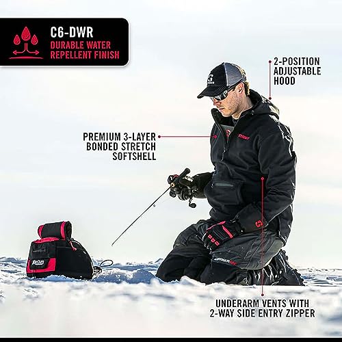 Striker Men's Renegade Durable Windproof Breathable Water-Repelling Outdoor Ice Fishing Pullover with Adjustable Hood3