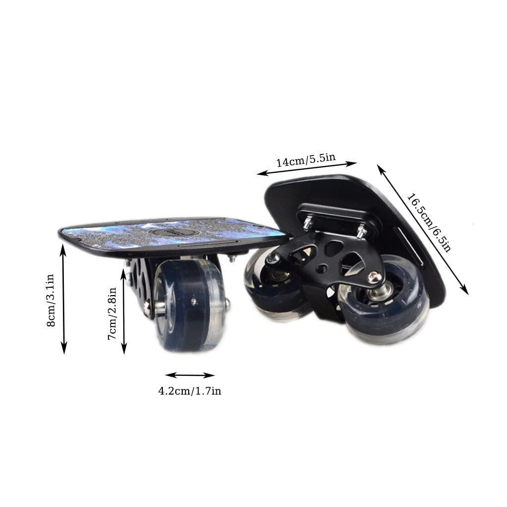 Drift Skates VEGALA – Plateau Aluminium, Roues LED, Roulements Haut De Gamme, Antidérapant, Cadeau Anniversaire