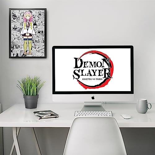 Image of MCSID RAZZ - Demon Slayer - Mitsuri Kanroji - The Love hashira Design A4 Size Poster (With Frame) - Best Gift For Demon Slayer Fans /Best Artifacts To Your Home & Decor /For Anime Fandom