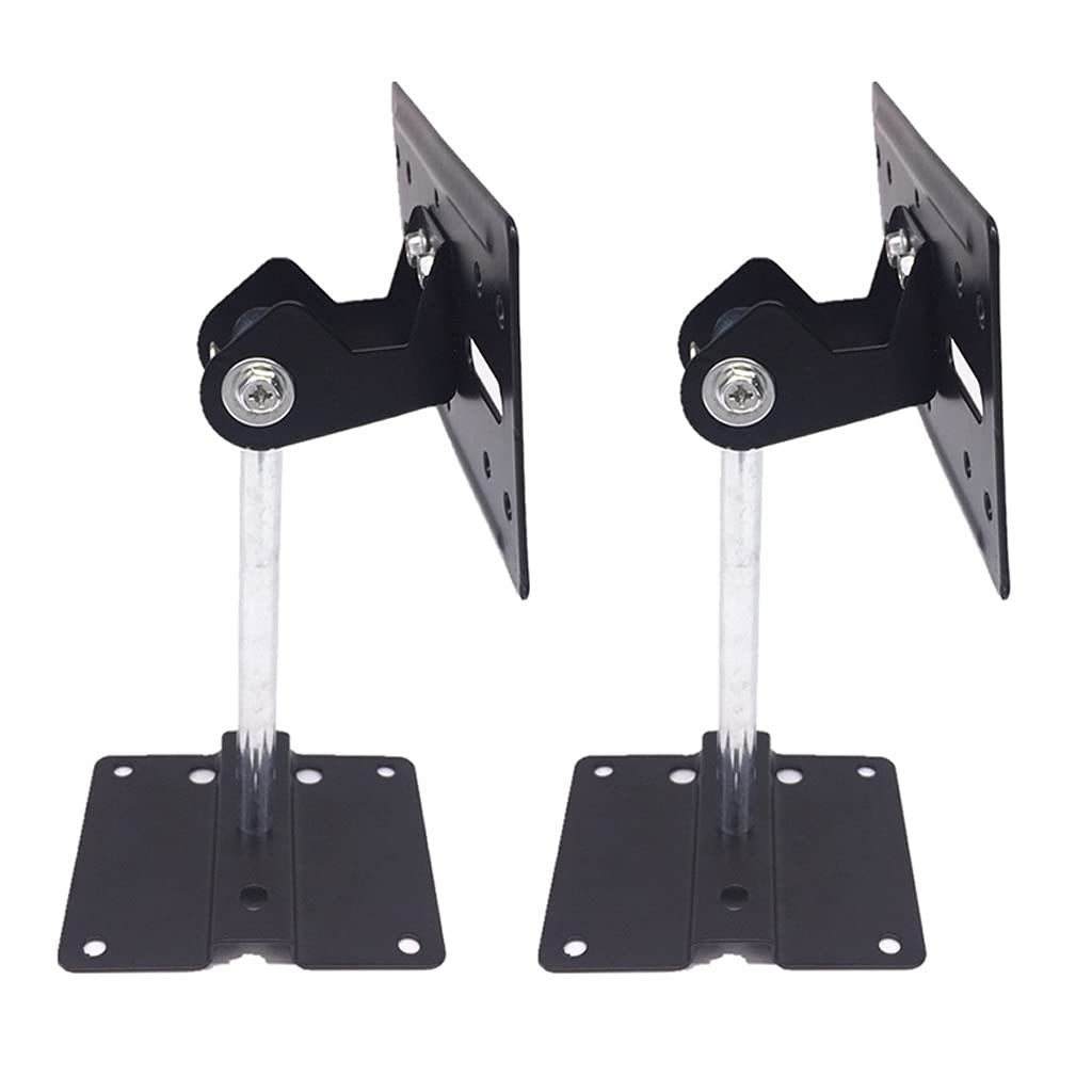 HASMI Studio Soporte Altavoz Soporte de Pared de Altavoz Ángulo móvil Altavoz de Techo Soporte de Montaje Universal Surround Altavoz Marco rodamiento 30kg (un par) Speaker Stand