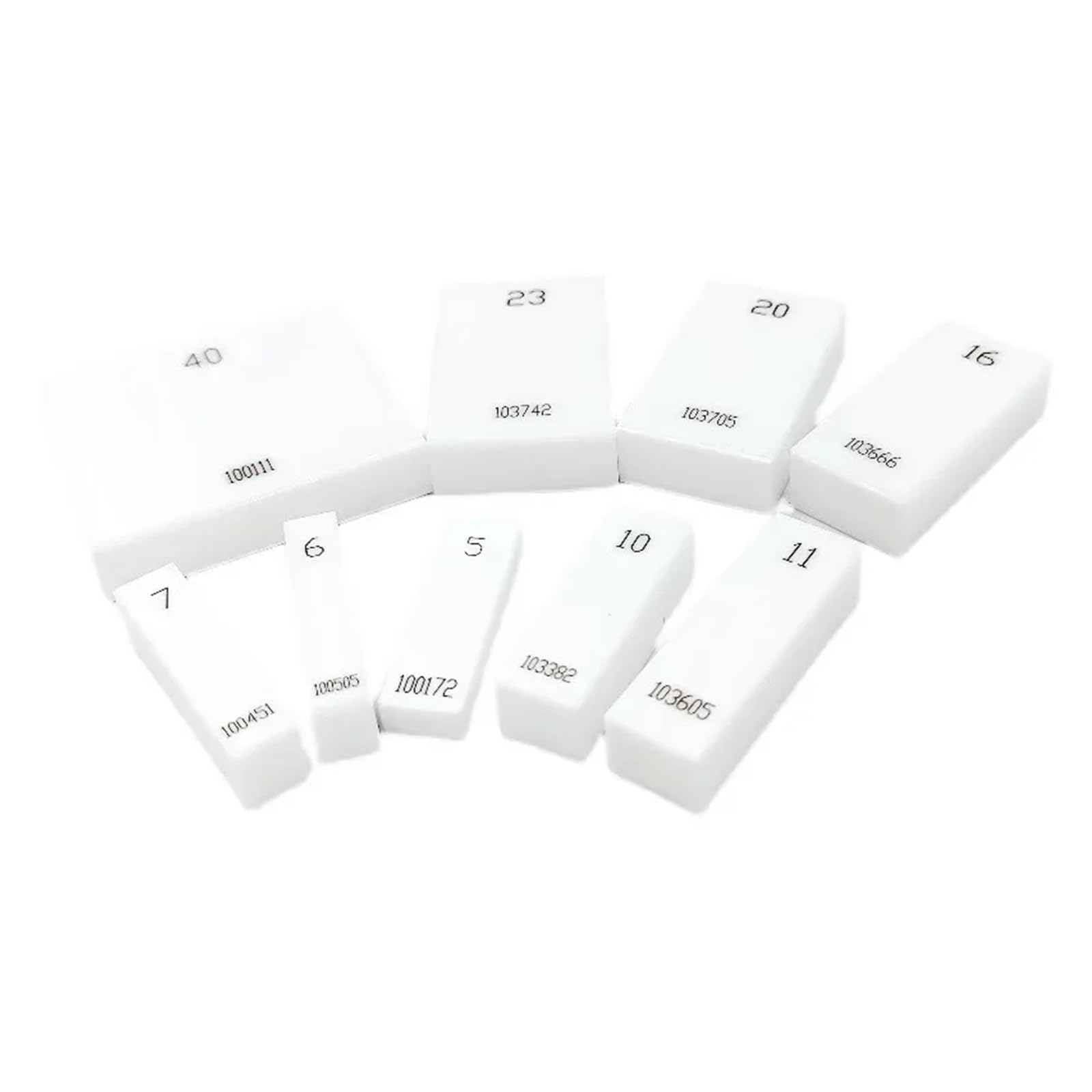 1PC ceramiczny blok pomiarowy 1-100mm jednoczęściowy blok kalibracyjny suwmiarka mikrometryczna narzędzia do obróbki drewna Precyzyjny pomiar(1 grade,100mm)