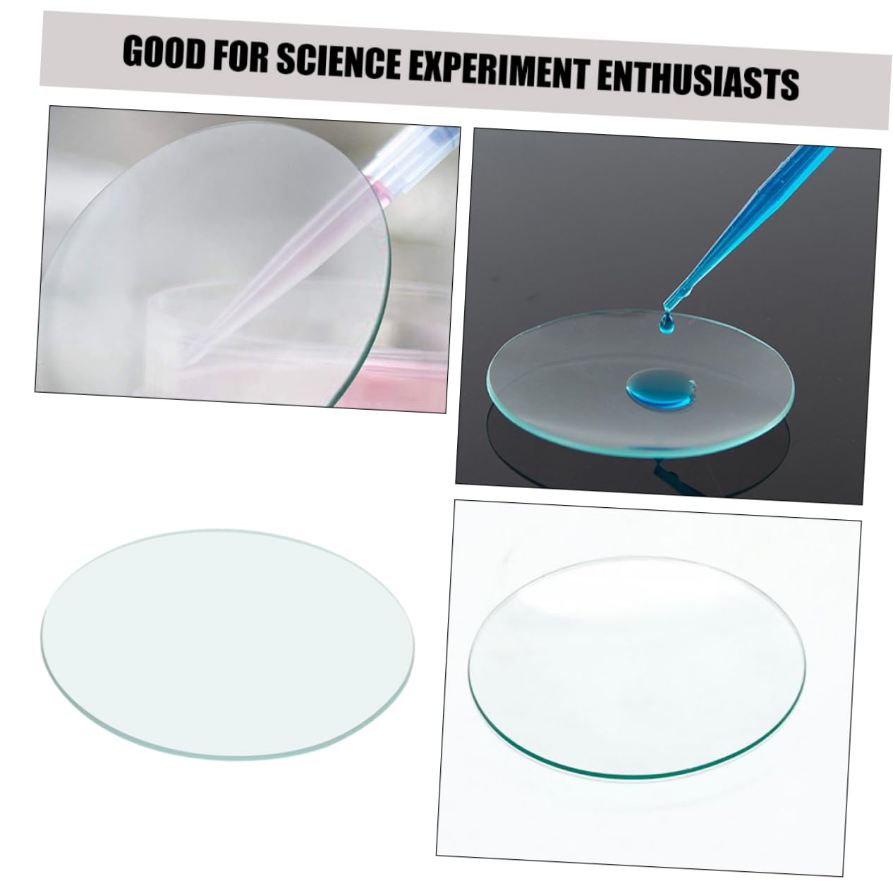 OUNONA 10stücke Klare Uhrgläser Runde Glasdeckel für Bechergläser Laborzubehör für Chemische Experimente Hohe Temperaturbeständigkeit Präzise Abmessungen