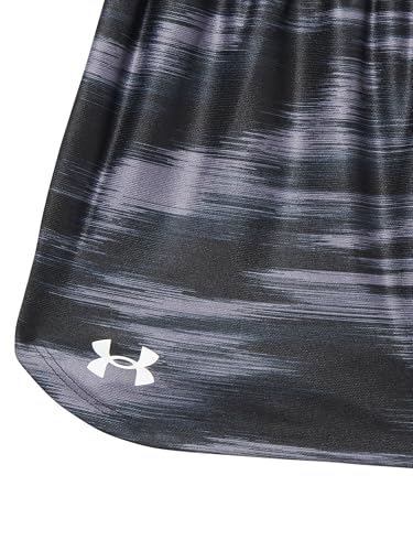 Under Armour Girls' Play Up Printed Shorts, (008) Black / / White, Medium4