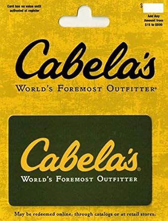 Buy cabela's gift card online Clearance