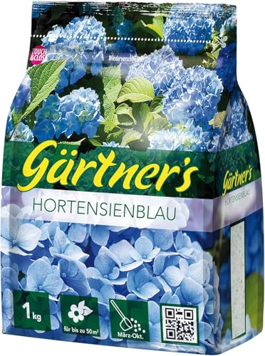 Gärtners Hortensienblau 1kg - Blaufärbemittel für Hortensien zur Umfärbung und Farberhaltung